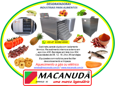 DESIDRATADORAS PROFISSIONAIS DE ALIMENTOS VENDAS EM MINAS GERAIS